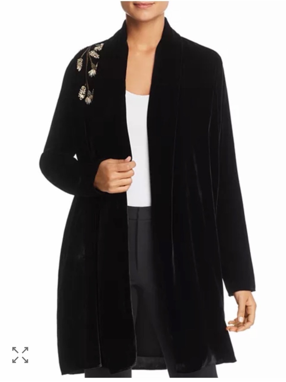Elie Tahari Coley Floral Embroidered Velvet Jacket – NWT – $598 - Picture 3 of 8